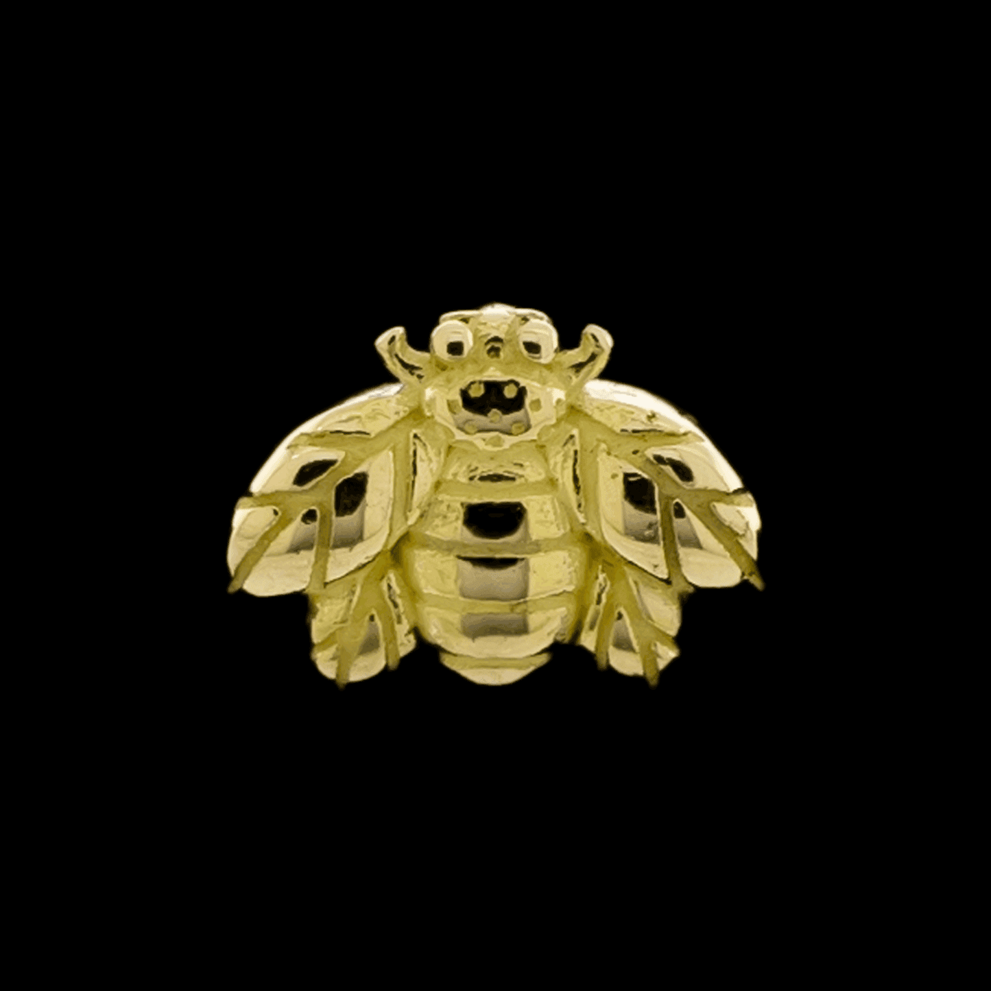 Honey - 18KT Gold Threadless End - Khrysos Jewelry