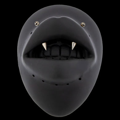 Angel Bite Piercing- 16G Titanium Threaded - Khrysos Jewelry