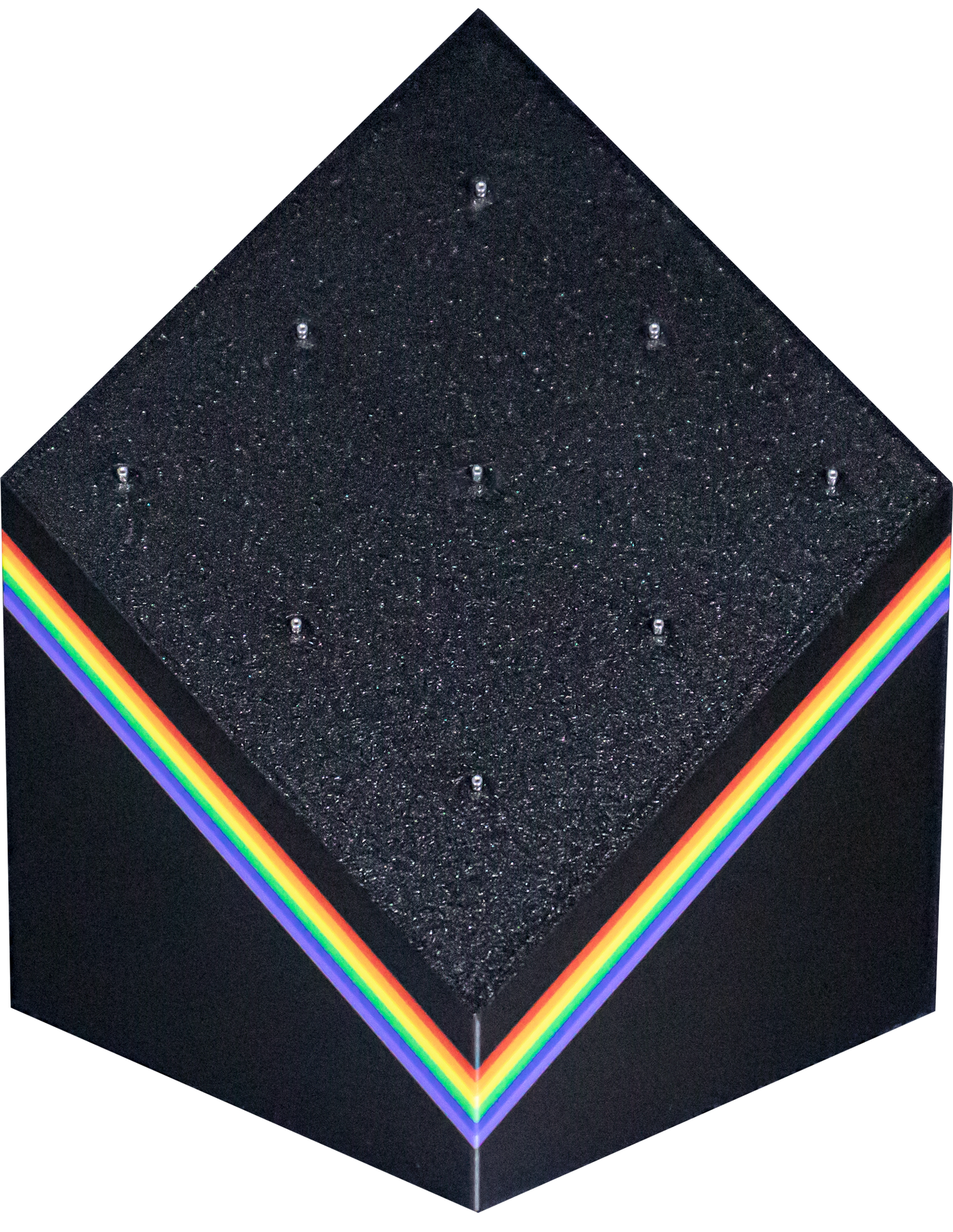 9 Post Threadless Rainbow Jewelry Display - Khrysos Jewelry