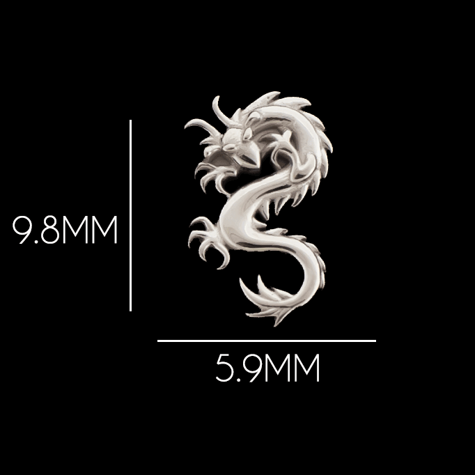 Draco - 18KT Gold Threadless End - Khrysos Jewelry