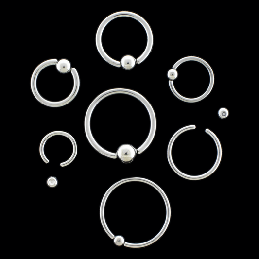 Niobium Captive Bead Rings - Khrysos Jewelry