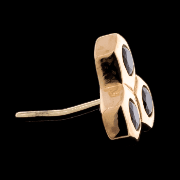 Apis - 18KT Gold Threadless End - Khrysos Jewelry