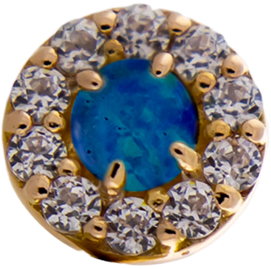 Harper - 18KT Gold Threadless End - Khrysos Jewelry