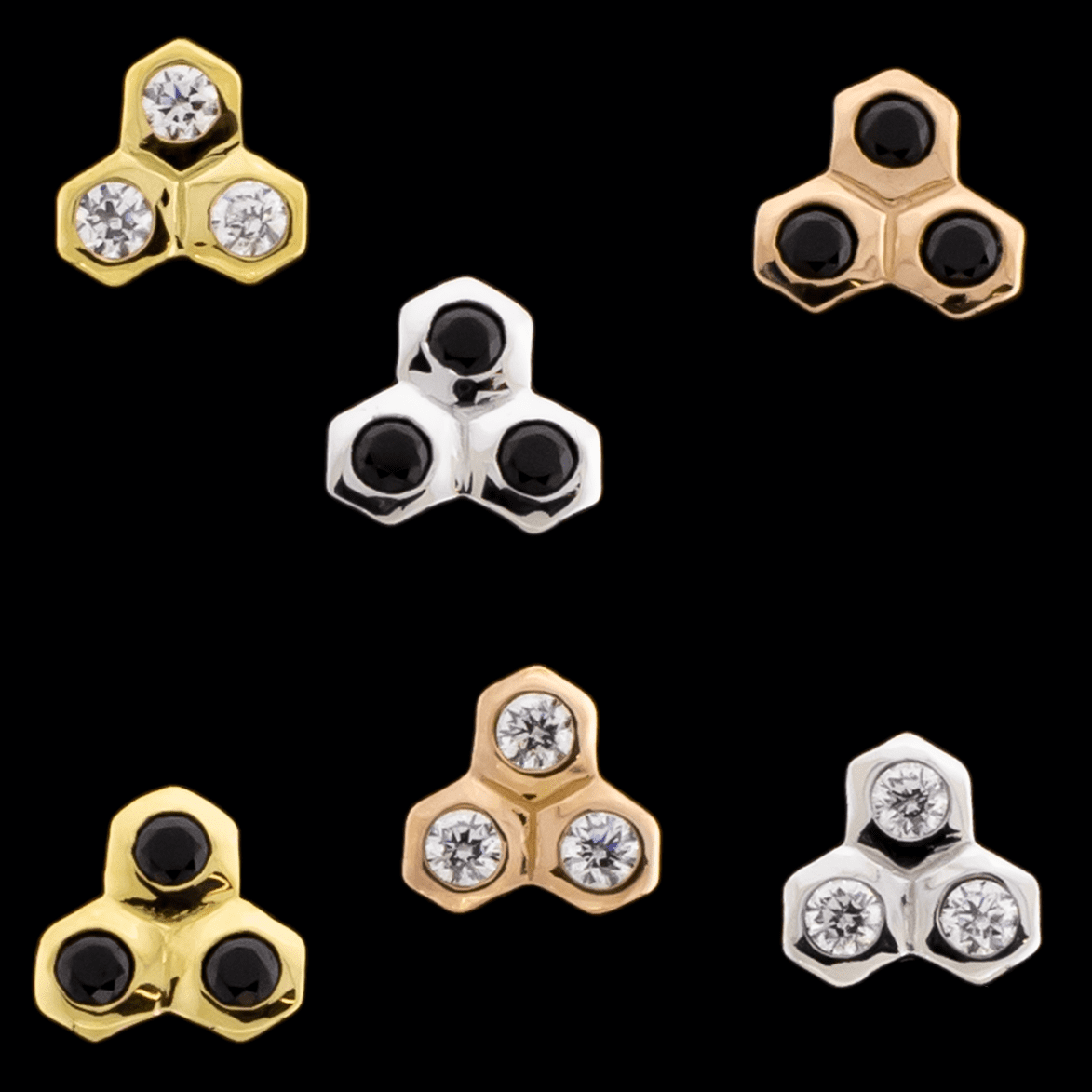 Apis - 18KT Gold Threadless End - Khrysos Jewelry