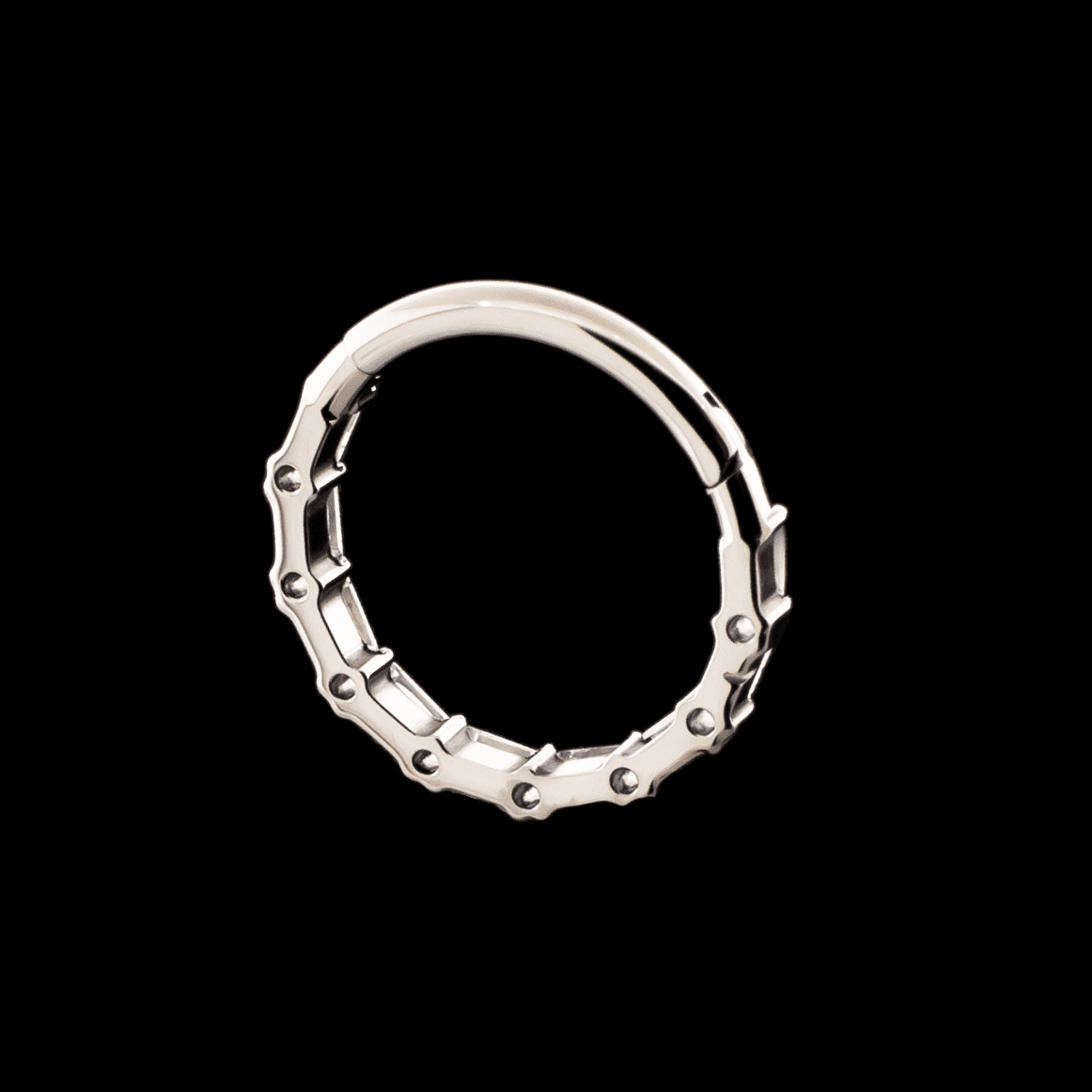 Victoria- Titanium Hinged Ring - Khrysos Jewelry