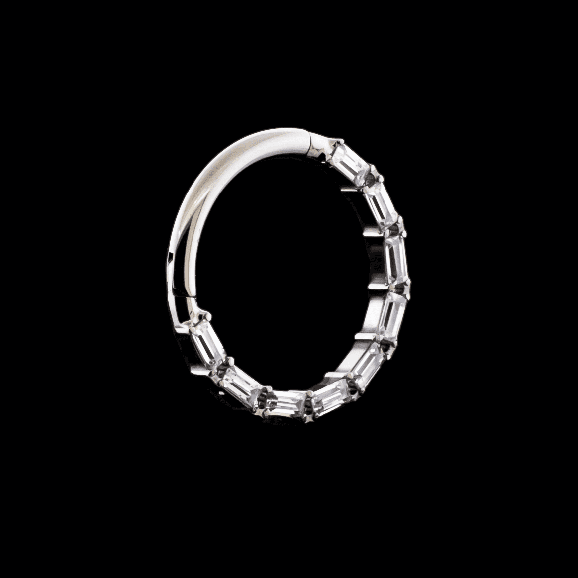 Victoria- Titanium Hinged Ring - Khrysos Jewelry