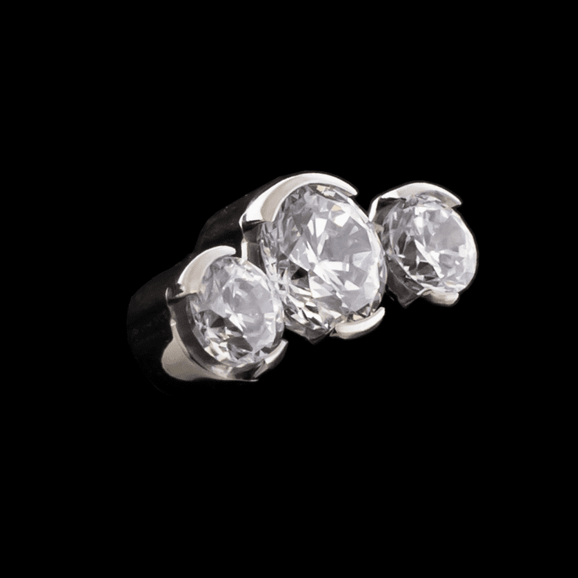 Gemma- 16G/18G Threaded - Khrysos Jewelry