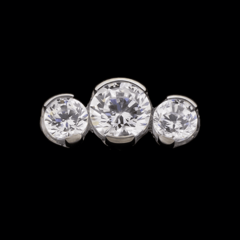 Gemma- 16G/18G Threaded - Khrysos Jewelry