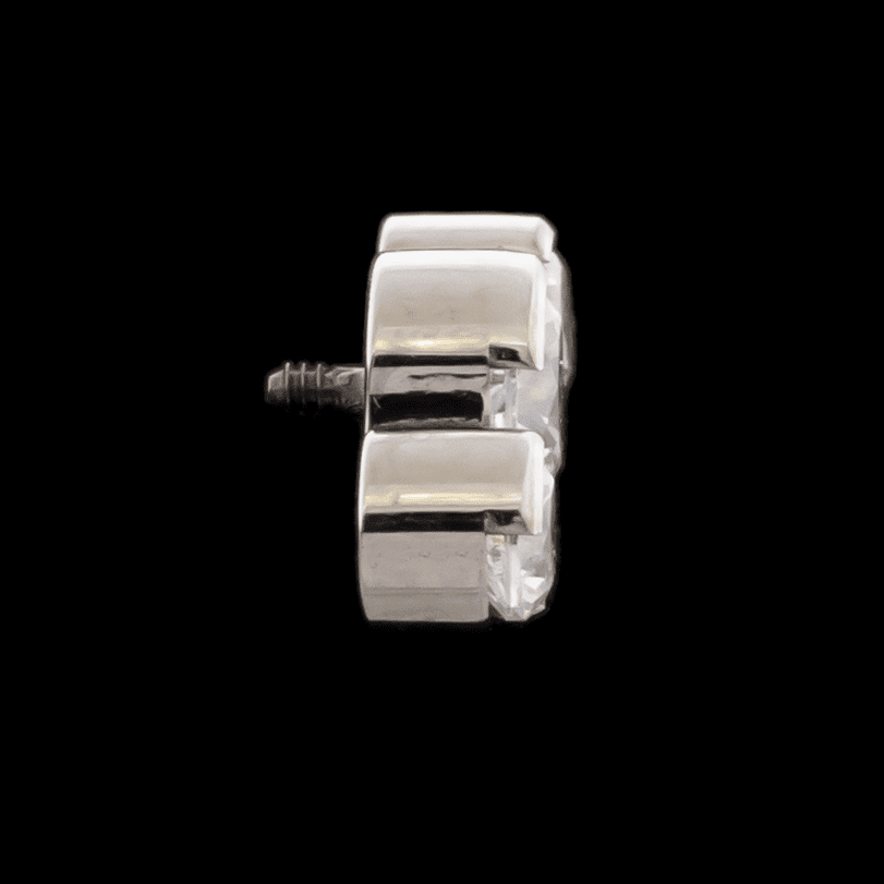 Gemma- 16G/18G Threaded - Khrysos Jewelry