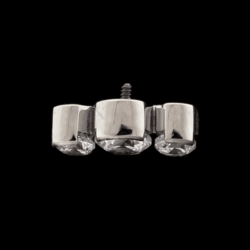 Gemma- 16G/18G Threaded - Khrysos Jewelry