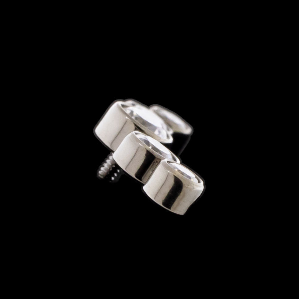 16G/18G Lux - Premium Zirconia Crescent - Khrysos Jewelry