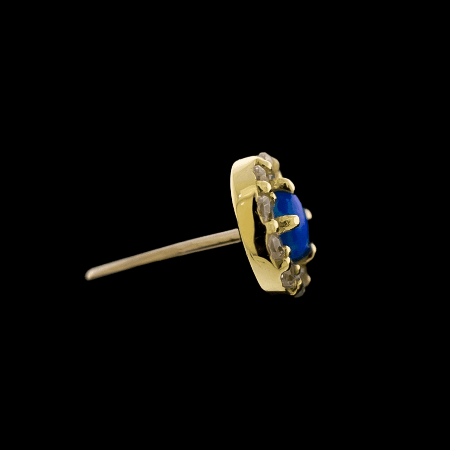 Harper - 18KT Gold Threadless End - Khrysos Jewelry