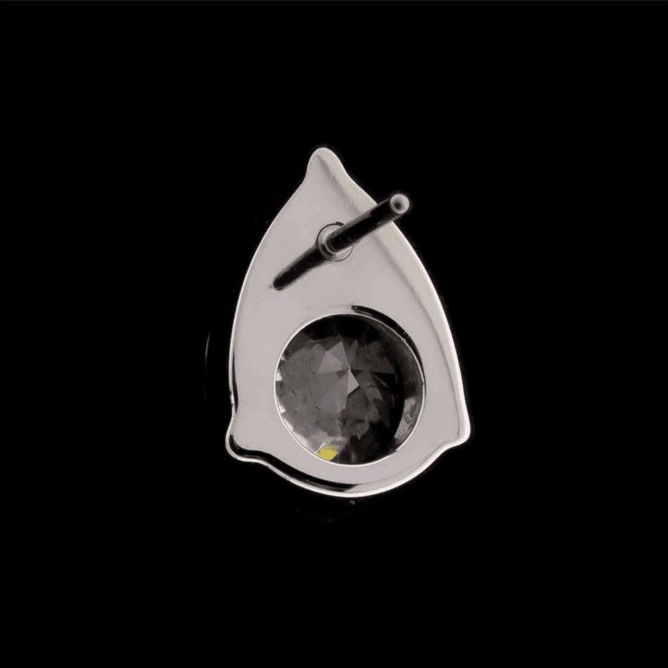 Pyrus- Pear Shaped Premium Zirconia Threadless End - Khrysos Jewelry