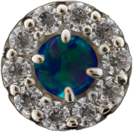 Harper - 18KT Gold Threadless End - Khrysos Jewelry