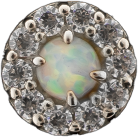 Harper - 18KT Gold Threadless End - Khrysos Jewelry
