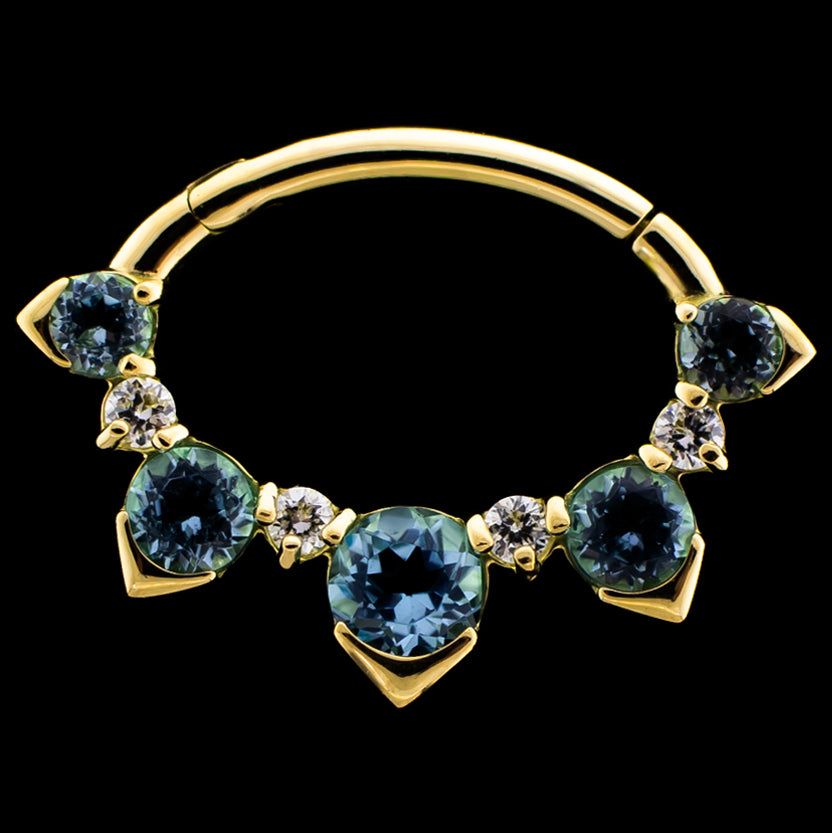 Annalise - Lab Created Diamond Hinged Ring - Khrysos Jewelry