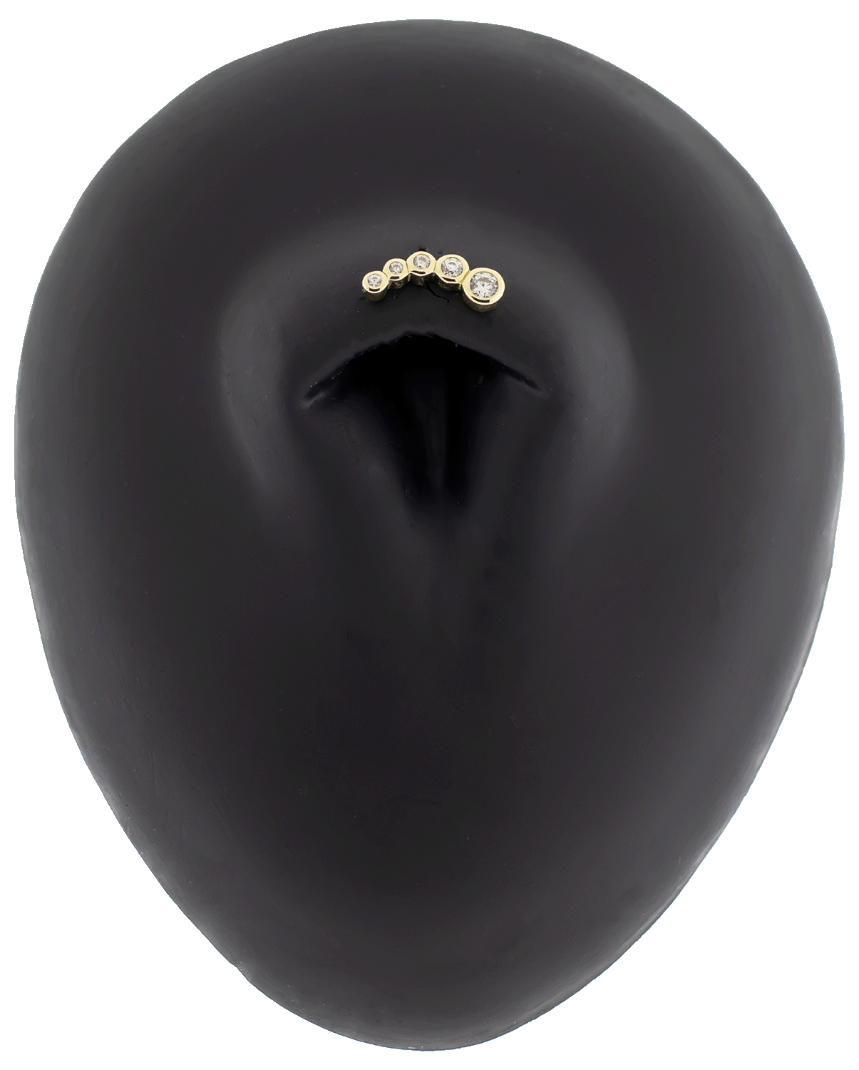 Jovi - 14KT Gold Threadless End - Khrysos Jewelry