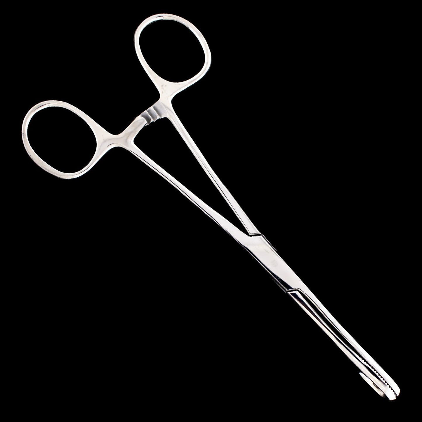 Non-Slotted Sponge Forceps with Ratchet - Khrysos Jewelry