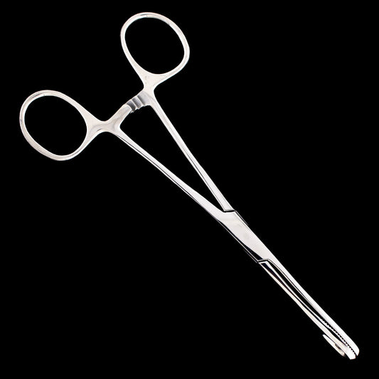 Non-Slotted Sponge Forceps with Ratchet - Khrysos Jewelry
