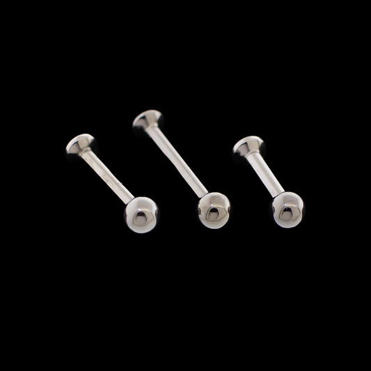 16G/18G Titanium Helix Labret w/ Ball (Internal) - Khrysos Jewelry