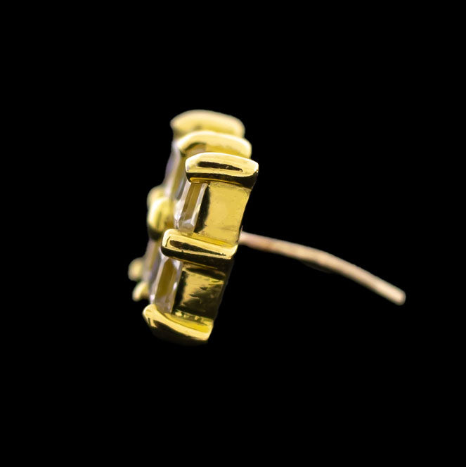 Luz - 18KT Gold Threadless End - Khrysos Jewelry