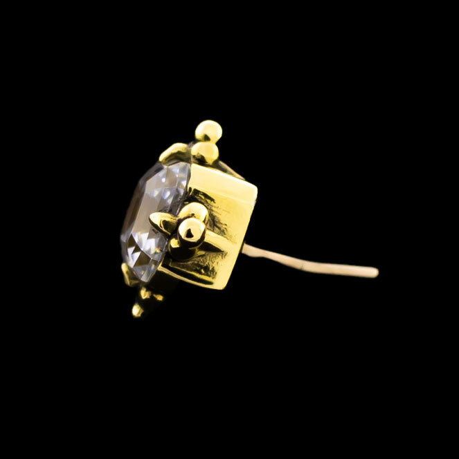 Aro - 18KT Gold Threadless End - Khrysos Jewelry