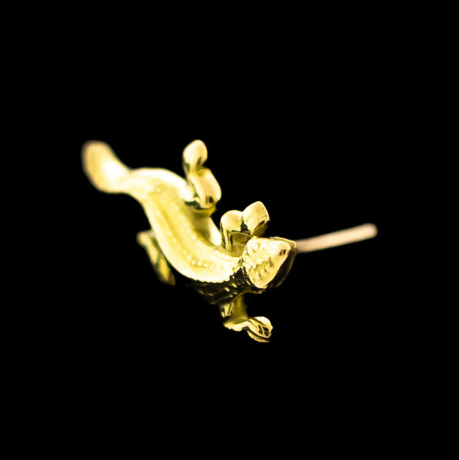 Dundee - 18KT Gold Threadless End - Khrysos Jewelry