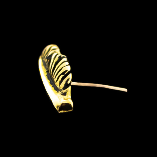 Quill - 18KT Gold Threadless End - Khrysos Jewelry