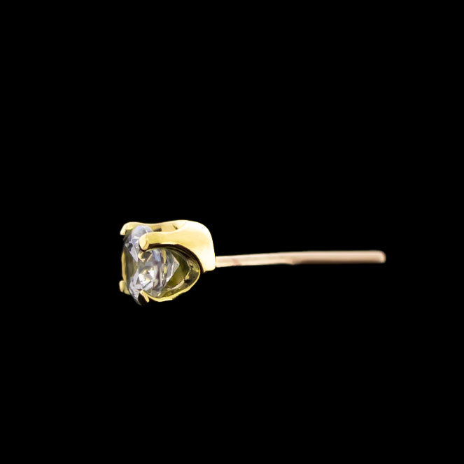 Valeri - 18KT Gold Threadless End - Khrysos Jewelry