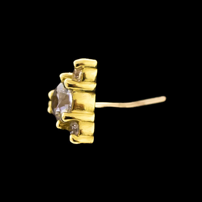 Remi - 18KT Gold Threadless End - Khrysos Jewelry