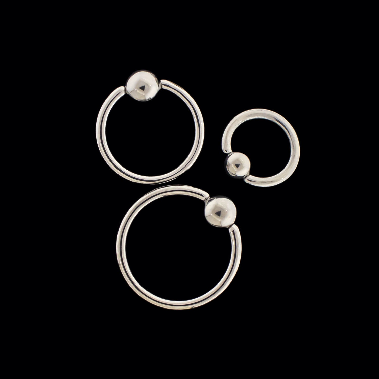 ASTM F-136 Titanium Captive Bead Rings
