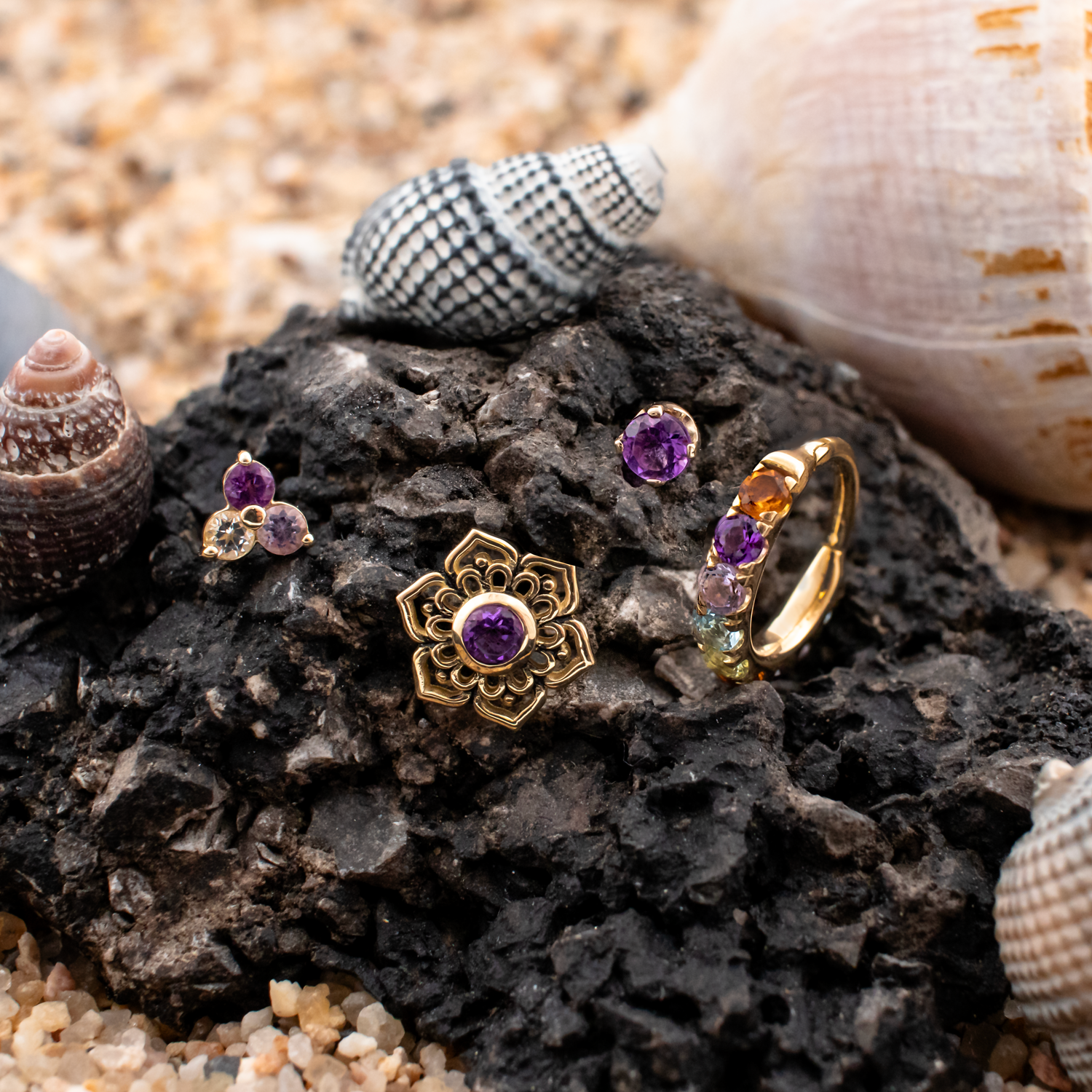 Genuine Amethyst Gemstone Collection