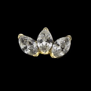 Aria - 14KT Gold Threadless End