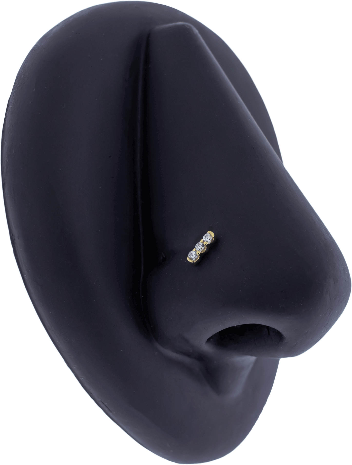 Avery - 14KT Gold Threadless End - Khrysos Jewelry