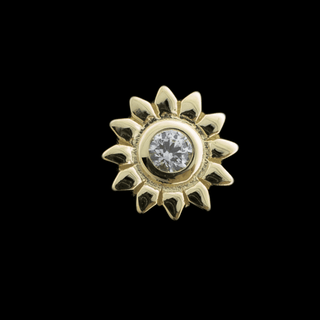Helia - 14KT Gold Threadless End