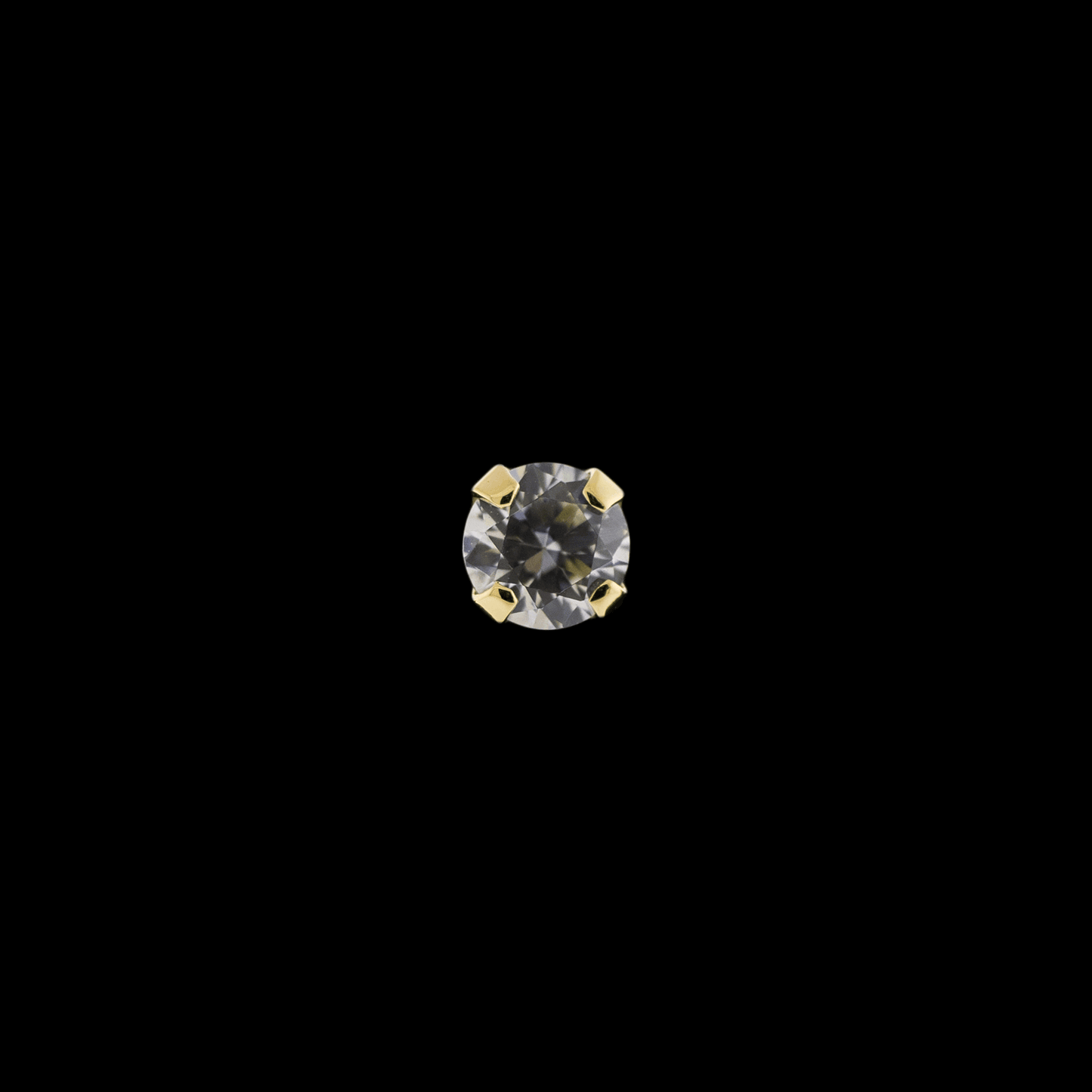 Valeri - 14KT Gold Threadless End - Khrysos Jewelry
