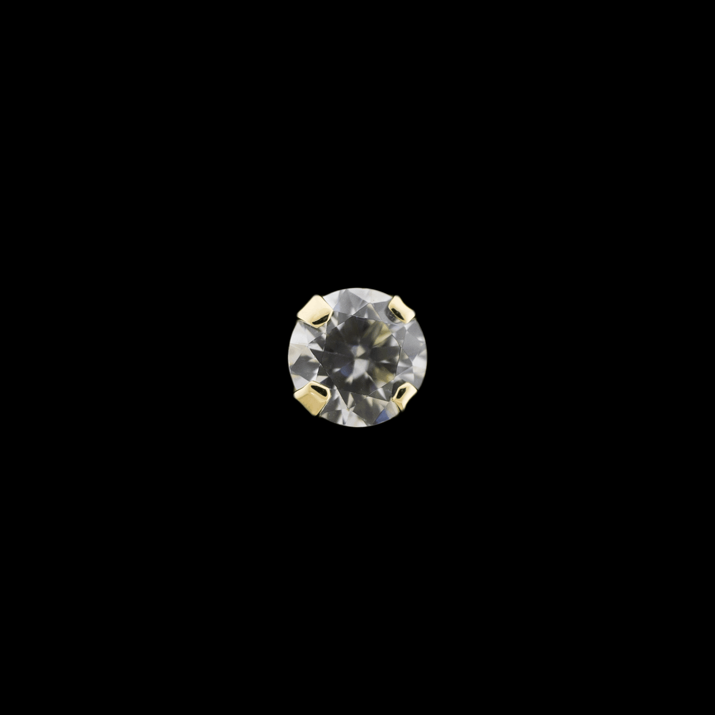 Valeri - 14KT Gold Threadless End - Khrysos Jewelry