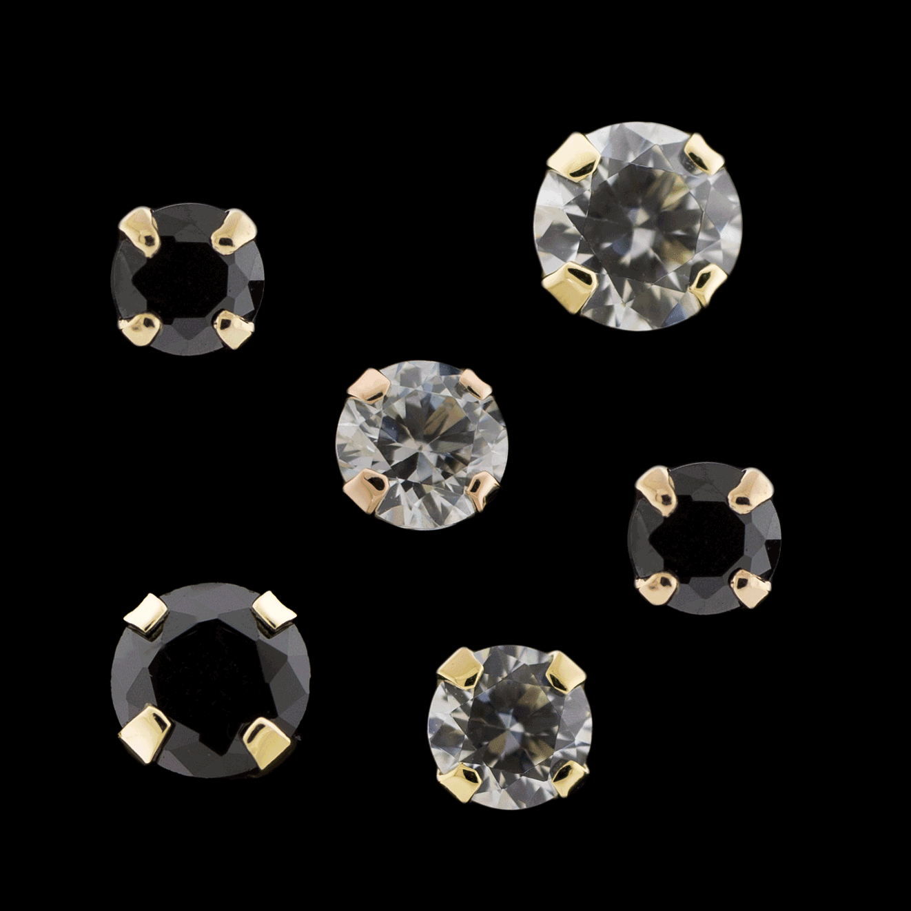 Valeri - 14KT Gold Threadless End - Khrysos Jewelry