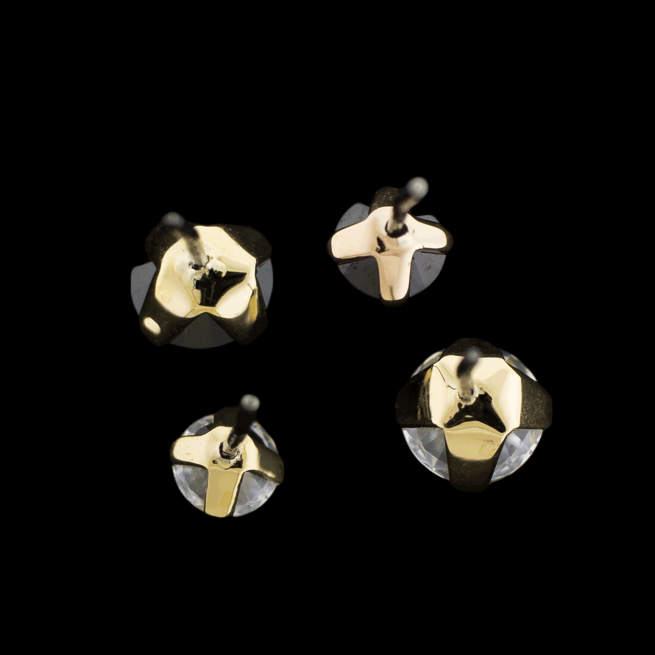Valeri - 14KT Gold Threadless End - Khrysos Jewelry