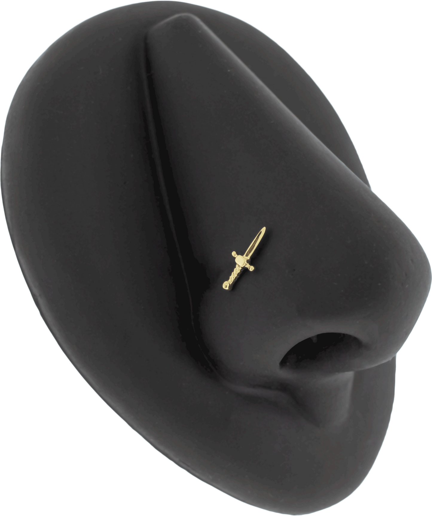 Siren's Fang - 14KT Gold Threadless End - Khrysos Jewelry