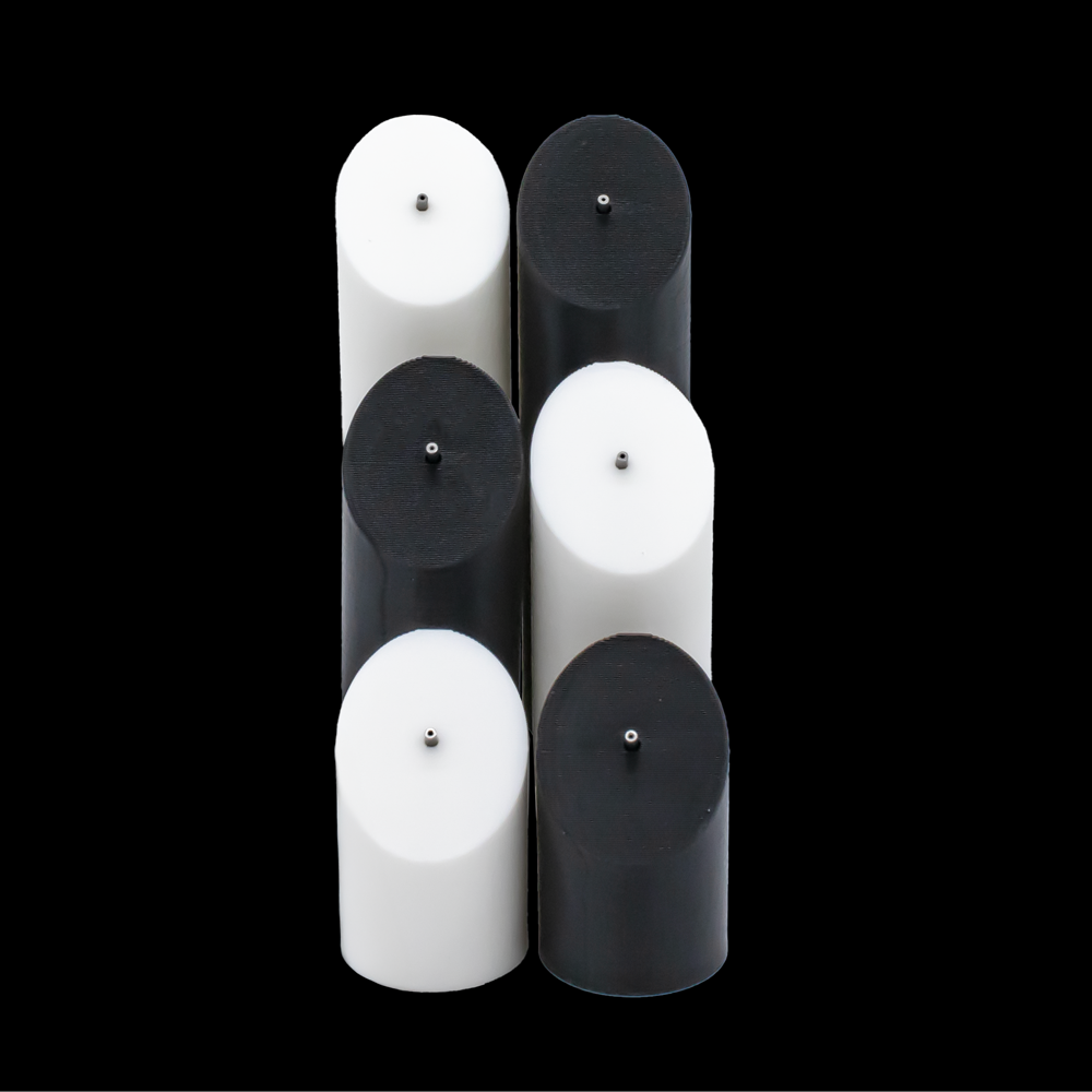 3 Piece Cylinder Tower Display Set- Threadless Ends - Khrysos Jewelry