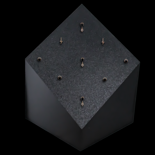 9-Post Display w/ 14kt Gold Threadless Ends - Khrysos Jewelry