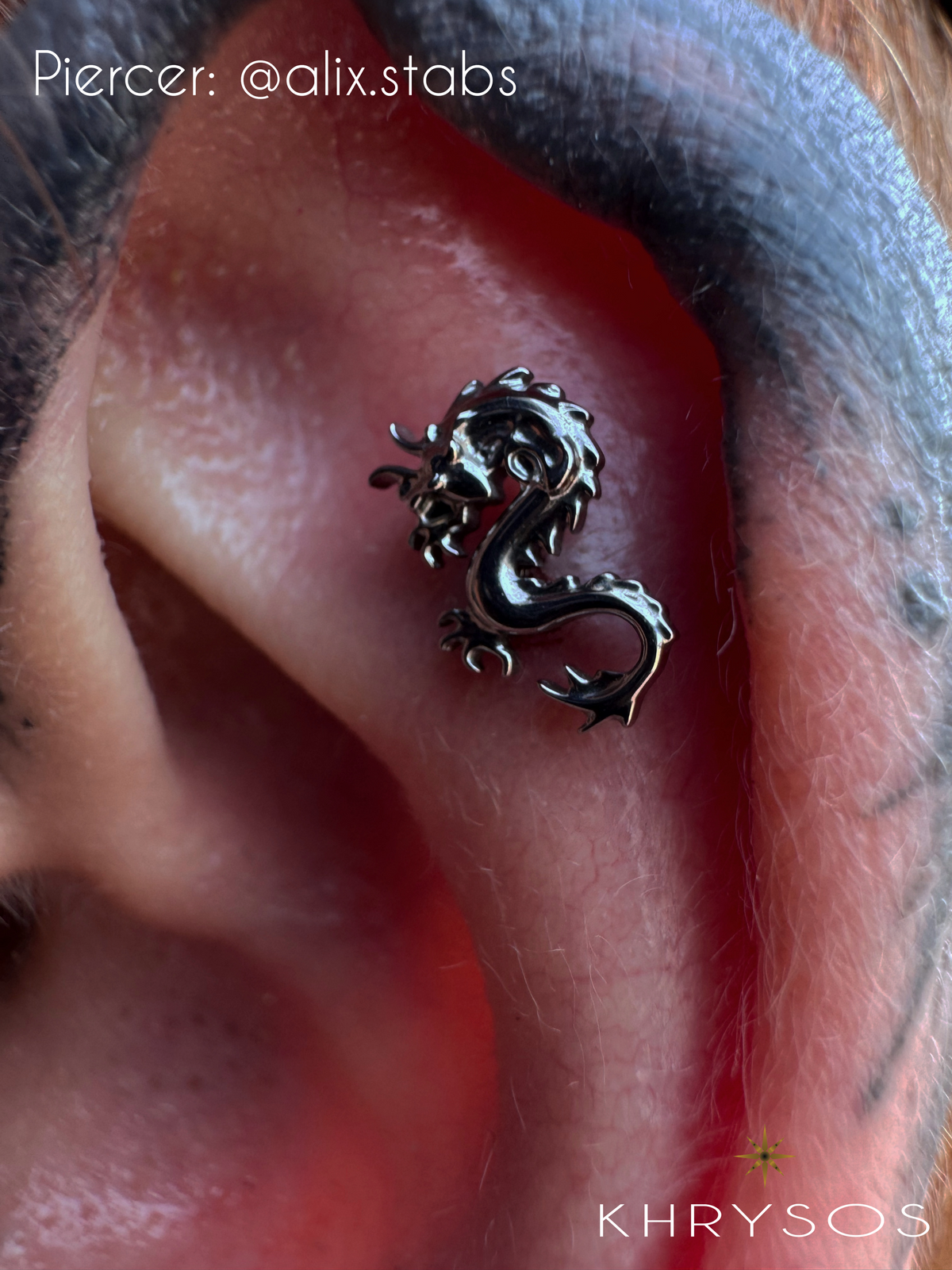 Draco - Threadless End - Khrysos Jewelry