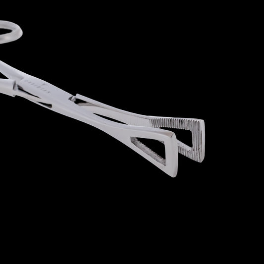 Obsidian Needle Non-Slotted Pennington Forceps With Ratchet - Khrysos Jewelry