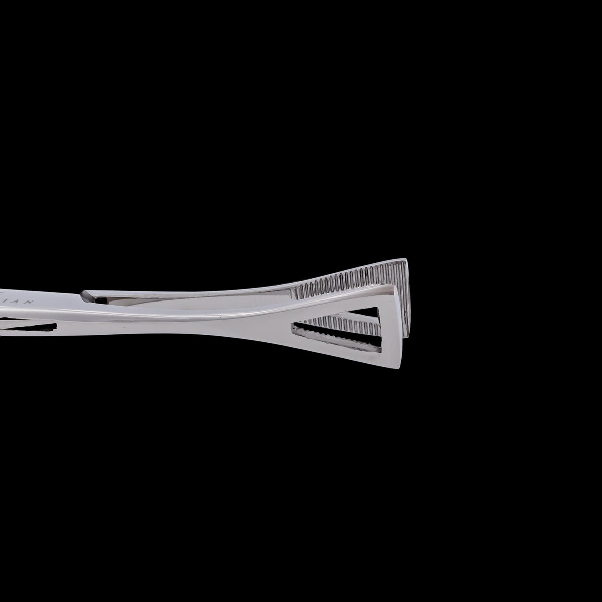 Obsidian Needle Non-Slotted Pennington Forceps With Ratchet - Khrysos Jewelry