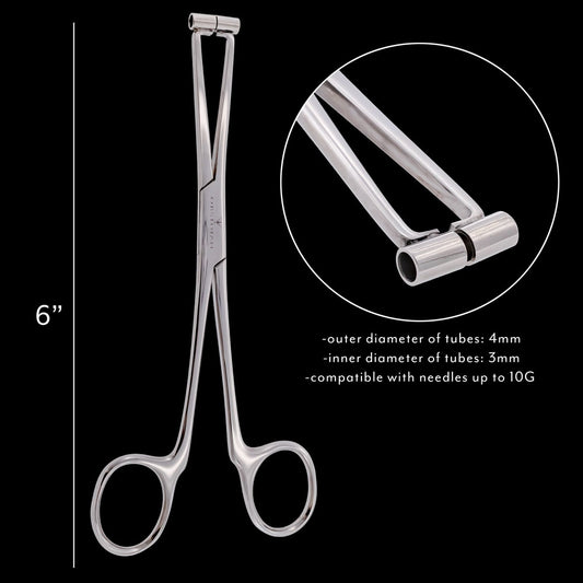 Obsidian Septum Forceps - Khrysos Jewelry