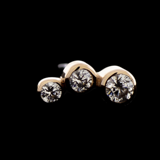 TrioLume - 14KT Gold Threadless End
