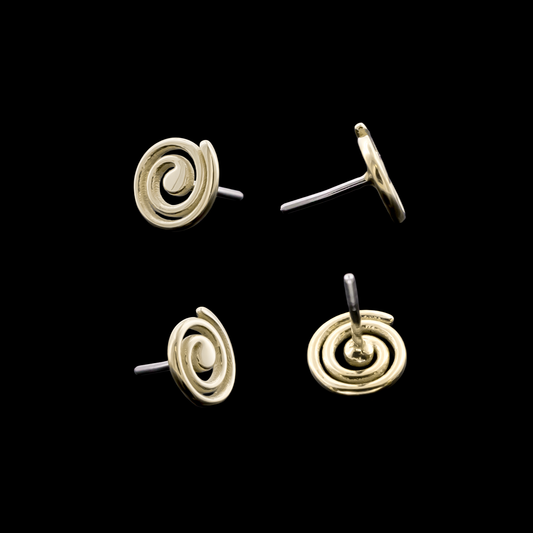 Cyralis – 14KT Gold Spiral Threadless End