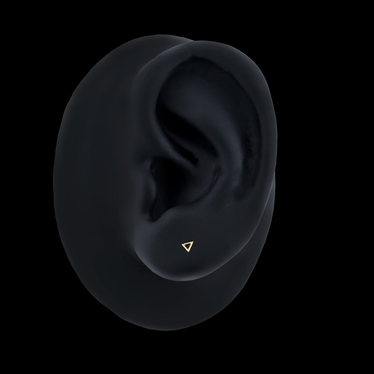 Tria – 14KT Gold Open Triangle Threadless End