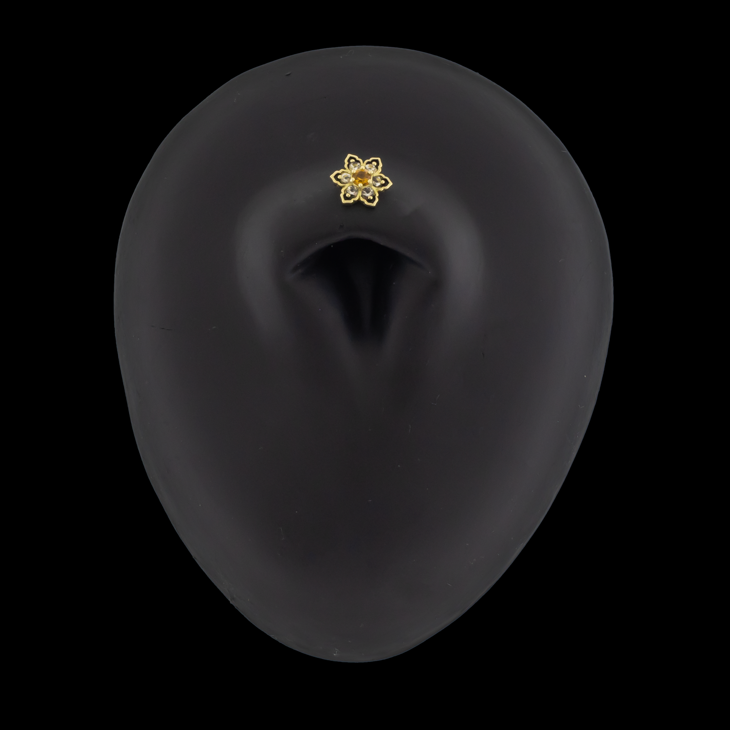 Lily - 18kt Gold Threadless End - Khrysos Jewelry
